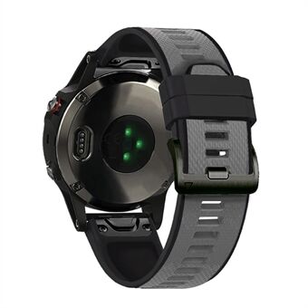 Tweekleurige horlogebanden 26 mm Quick Fit siliconen sportband voor Garmin Fenix 6X / Fenix 5X / Fenix 3 HR / Descent Mk1