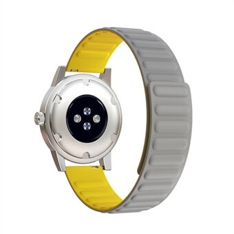 22 mm Universal flexibele siliconen magnetische absorptieband Vervanging van band voor Samsung Galaxy Watch3 41 mm / horloge 46 mm