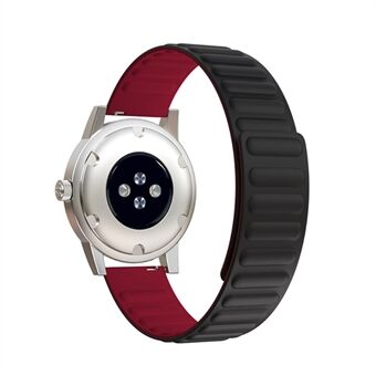 22 mm Universal flexibele siliconen magnetische absorptieband Vervanging van band voor Samsung Galaxy Watch3 41 mm / horloge 46 mm