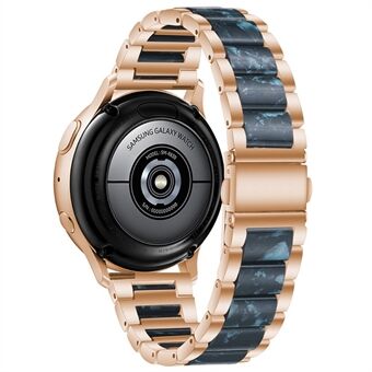 22 mm polsband met drie kralen in roestvrij Steel Fashion slanke harsarmband voor Huawei Watch 3/3 Pro / Samsung Galaxy Watch 3 45 mm / 46 mm / Garmin Venu 2