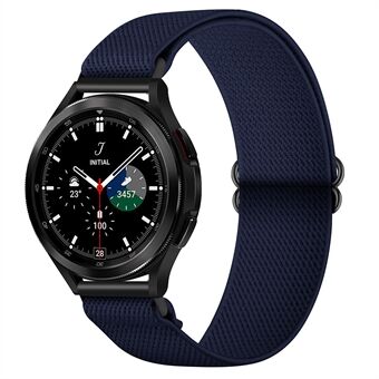 20 mm gevlochten nylon armband Verstelbare elastische solo-lusriem voor Samsung Galaxy Watch4 Classic 42 mm 46 mm / Watch4 40 mm 44 mm / Watch3 41 mm / Watch Active2 40 mm 44 mm / Watch Active