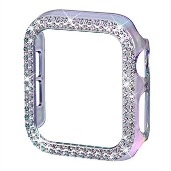 Strass Decor Hard PC Anti-val horloge beschermhoes voor Apple Watch Series 7 45mm - Multi