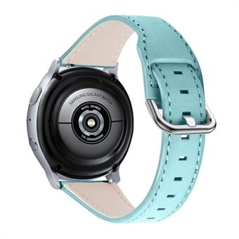 Geavanceerde vervangende 22 mm horlogeband van echt leer met gesp voor Samsung Galaxy Watch 3 45 mm / Samsung Galaxy Watch 46 mm