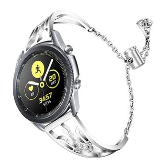 Uitgeholde kroonvormige strass-armband van roestvrij Steel , verstelbare schuifarmband voor polsband voor Samsung Gear S3 Classic/ S3 Frontier