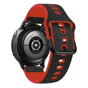 20mm Litchi-textuur PU-leer gecoate TPU-horlogeband Vervangende riem voor Huawei Watch GT3 42mm / GT2 42mm