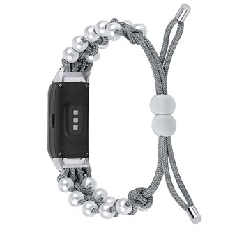 Pearl Decor Design Verstelbare gevlochten touw polsband Stijlvolle Smart horlogeband voor Samsung Galaxy Fit (SM-R370)