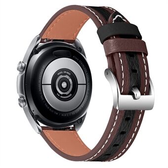 Voor Garmin Forerunner 645/Forerunner 645 Muziek Koeienhuid lederen band Kleur splice ontwerp vervangende armband (20mm)