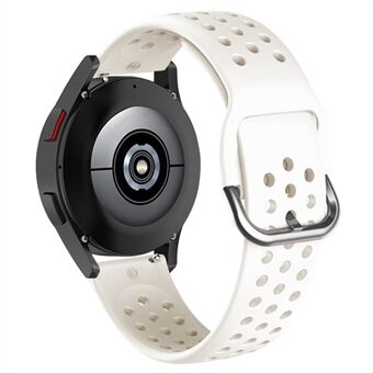 20 mm Universal ronde gaten Ademende siliconen Smart Watch-band Vervanging polsband