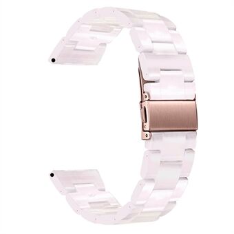 20 mm hars horlogeband voor Huawei Watch 2 / Watch GT 2 42 mm, vervangende band voor gesp in roestvrij Steel