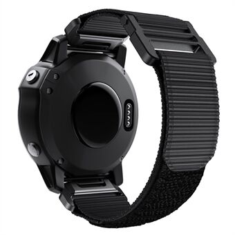 26 mm sportlusriem voor Garmin Fenix 7X / 6X / 5X, ademend nylon verstelbare elastische vervangende riem