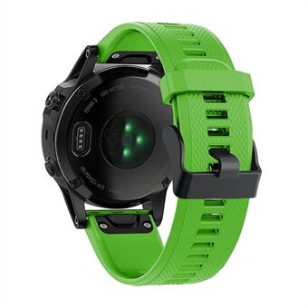 Voor Garmin Fenix 7 Armband Quick Release Siliconen Verstelbare horlogeband met zwarte gesp