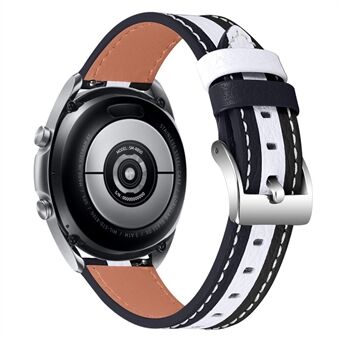 Voor Samsung Galaxy Watch4 40 mm / 44 mm / Galaxy Watch 42 mm Kleursplitsing Horlogeband Echt lederen band 20 mm