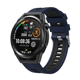Voor Huawei Watch GT 3 (46 mm) Dual Color 22 mm siliconen horlogeband vervangende armband: