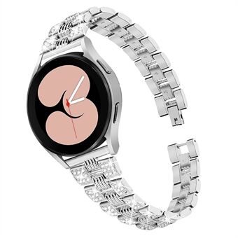 Voor Samsung Galaxy Watch4 Classic 42 mm / 46 mm / Watch4 Active 40 mm 44 mm horlogeband in zinklegering Quick Release horlogeband 20 mm vervangende band met strass versierd