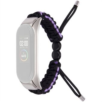 Voor Xiaomi Mi Band 5/6 vervangende armband met kantontwerp Verstelbare horlogeband in nylon touw