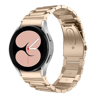 Voor Samsung Galaxy Watch4 Active 40mm/44mm/ Steel Classic 42mm/46mm Vervanging Band 3 Kralen Rvs Polsband