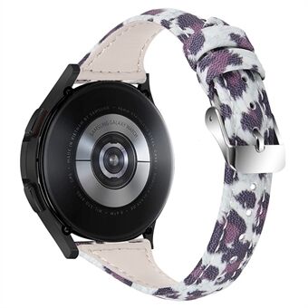 Voor Xiaomi Mi Horloge Kleur/Haylou Solar LS05 Zacht Echt Rundleer Armband Luipaard Textuur Horlogebandje: