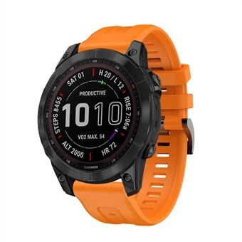Voor Garmin Fenix 7 / Fenix 6 Pro/ 5 Flexibele siliconen horlogeband Vervanging Stijlvolle polsband met gesp