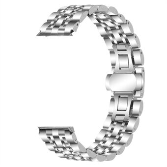 Voor Huawei Watch GT 2e / Watch GT 2 42 mm / 46 mm 7 kralen roestvrij Steel Smart horlogeband vervangende band 22 mm - zilver