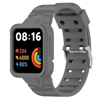 For Xiaomi Redmi Watch 2 Lite/Mi Watch Lite2/Lite1 Universal Silicone Watchband Wrist Strap Sports Watch Quick Release Watch Band Case with Buckle