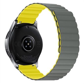 Voor Samsung Galaxy Watch4 40mm/44mm/ Garmin Venu2 Plus/Venu Sq Dual Color Horlogebandje 20mm Siliconen Magnetische Horloge Band Vervanging