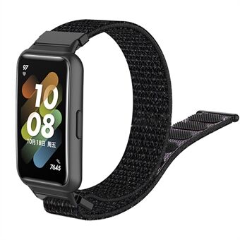 Voor Huawei Band 7 Soft Nylon Horlogeband Verstelbare Loop Fastener Sport Strap Polsband Vervanging: