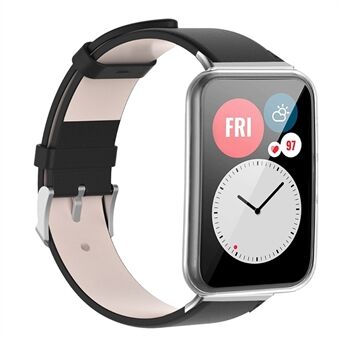 Voor Huawei Watch Fit 2 lederen horlogeband Quick Release armband sporthorloge Horlogeband vervanging