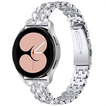 Voor Samsung Galaxy Steel 41mm/Horloge 42mm Rvs Strass Decor Horlogeband Vervanging Polsband 20mm