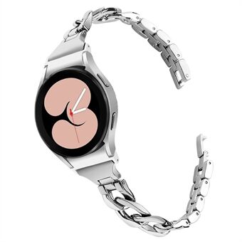 Voor Samsung Galaxy Watch4 Active 40 mm / 44 mm / Watch4 Classic 42 mm / 46 mm roestvrij Steel armband splitsen Smart horlogeband Polsband - zilver