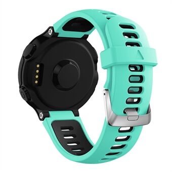 Voor Garmin Forerunner 235/230/620/630/220/735/735XT Siliconen Horlogeband Zilveren Gesp Horlogeband met Spring Bar Universal 22mm Vervangende Horlogeband