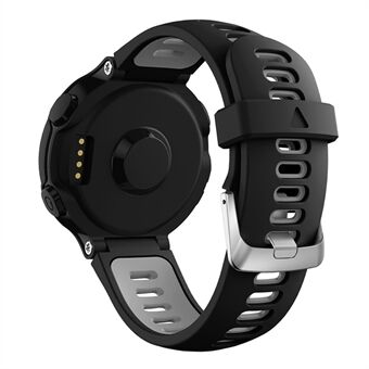 Voor Garmin Forerunner 235/230/620/630/220/735/735XT Siliconen Horloge Band Quick Release Horlogeband Vervanging Deel Universal 22mm Horlogeband met Zilveren Gesp