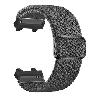 Horlogeband voor Huami Amazfit T-Rex 2, vervanging van nylon gevlochten verstelbare luspolsband