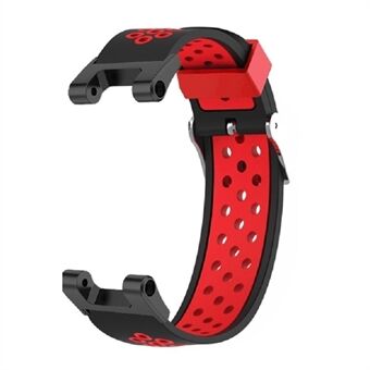 Voor Huami Amazfit T-Rex / T-Rex Pro / Ares, tweekleurige 22 mm horlogeband siliconen horlogeband vervangende horlogeband met ontwerp met meerdere gaten