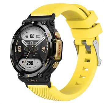 Voor Huami Amazfit T-Rex 2 Twill Ontwerp Verstelbare Siliconen Horlogeband Smart Horloge Vervangende Band: