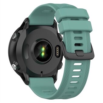 Voor Garmin Forerunner 955/Forerunner 935/Descent G1 22mm Twill Ontwerp Siliconen Horloge Band Zwarte Gesp Vervanging