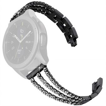 Voor Samsung Galaxy Watch3 45 mm / Gear S3 Frontier / Gear S3 Classic / Huawei Watch GT3 Pro 3 kettingen Strass Decor metalen band 22 mm Universal horlogeband