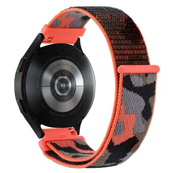 Voor Samsung Galaxy Horloge 5 40mm/44mm/Horloge 5 Pro 45mm Camouflage Nylon Horlogeband Vervanging Verstelbare Polsband: