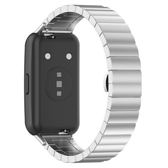 Voor Huawei Band 7 Anti-explosie Roestvrij Steel Solid Core Smart Horlogeband Vervanging - Zilver