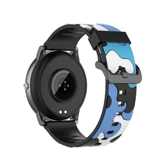 Voor Xiaomi Haylou Solar LS05 Camouflage Patroon Siliconen Smart Horlogeband Vervanging Horlogeband: