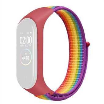 Voor Xiaomi Mi Band 3/4/5/6/7 Nylon Horlogeband Verstelbare Sport Loop Strap Polsband Vervanging: