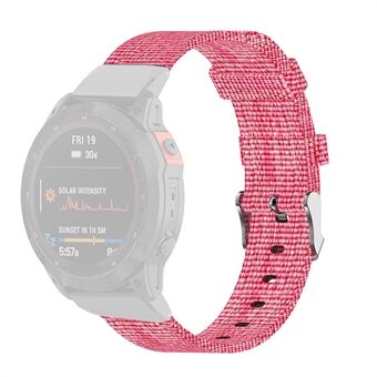 Voor Garmin Fenix 7S / 6S / 5S / Instinct 2S Ademend canvas horlogebandje Smart horlogeband met gereedschap