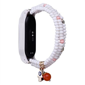 Voor Xiaomi Mi Band 5 / Band 6 Beaded Wrap Bracelet Band Holiday Style Vervangende horlogeband