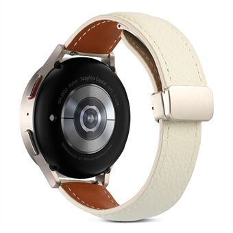 Voor Quick Watch 3 / Huami Amazfit GTR 4 / GTR 4 Pro horlogeband met snelsluiting, getextureerd echt leer, 22 mm horlogeband met vouwgesp