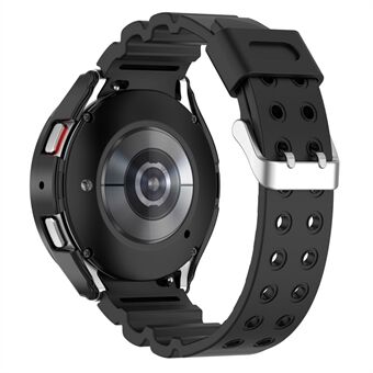 Voor Samsung Galaxy Watch5 40 mm / Watch4 40 mm siliconen vervangende polsband met beschermende horlogekast