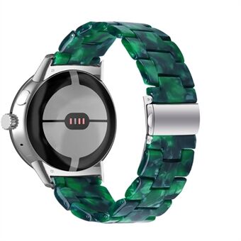 Voor Google Pixel Watch Quick Release hars horlogeband vervangende gepolijste 20 mm horlogeband