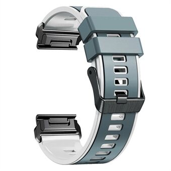 Voor Garmin Tactix 7 Pro / Tactix Delta vervangende polsband Quick Release tweekleurige zachte siliconen sporthorlogeband