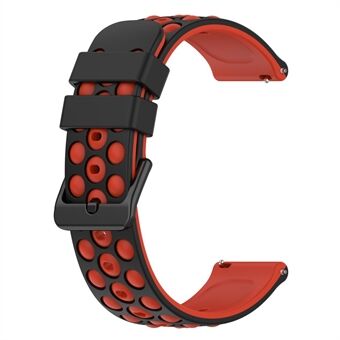 Voor Garmin Forerunner 255 / 745 Universal 22mm Bi-color Zachte Siliconen Horlogeband Big Hole Design Horlogeband