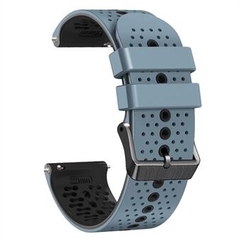 Voor Garmin Forerunner 255/745 Universal 22mm Bi-color Zachte Siliconen Horlogeband Dual Color Horlogeband