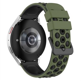 22 mm Smart horlogebandjes voor Huawei Watch Buds / GT2 / GT / GT2 Pro / Garmin Vivoactive 4 / Forerunner 255, tweekleurige Universal siliconen horlogeband