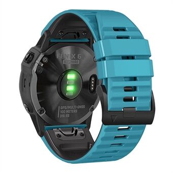 Voor Garmin Tactix Delta / Enduro Horizontale strepen Siliconen vervangende horlogeband Verstelbare polsband